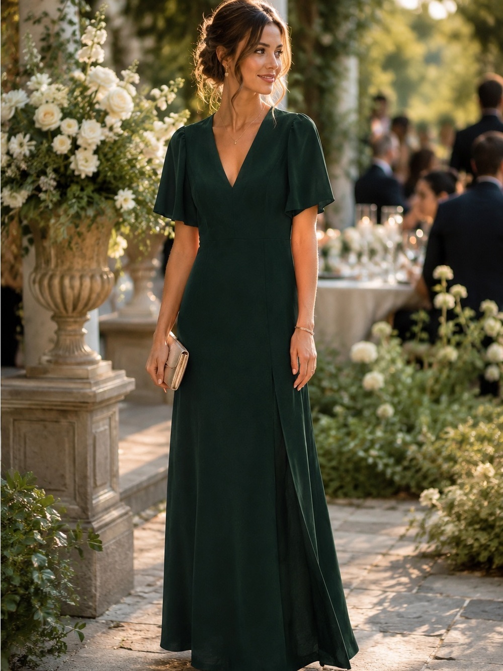 Park & Fifth Emerald Green Maxi Dress | Size XS
